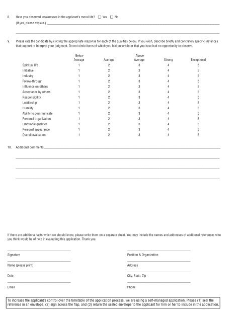 Full DMin Application - Dallas Theological Seminary