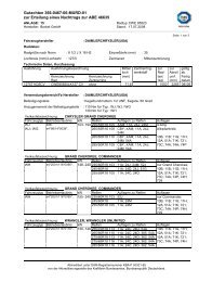 Gutachten 366-0467-06-MURD-01 zur Erteilung eines Nachtrags ...