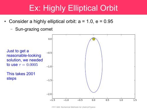 ODEs arise in many physics problems Classifications: As with the ...