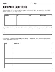Water Quality Testing worksheet and lab sheets
