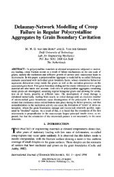 Delaunay-Network Modelling of Creep Failure in Regular ...