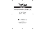 TriStar Digital Meter 2 Operators Manual