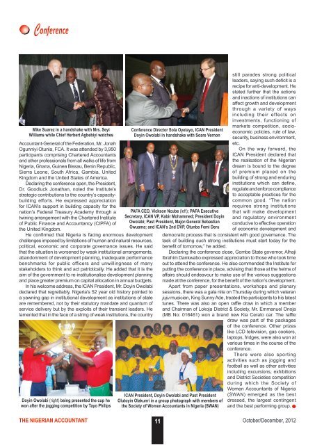 The Nigerian Accountant 2012 October/December Edition