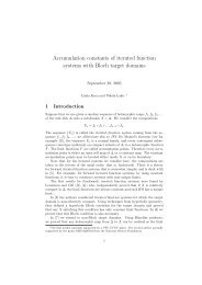Accumulation constants of iterated function systems with ... - CUNY