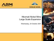 Analyst visit to Nkomati Mine - ARM