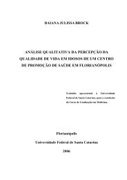 análise qualitativa da percepção da qualidade de vida em ... - UFSC