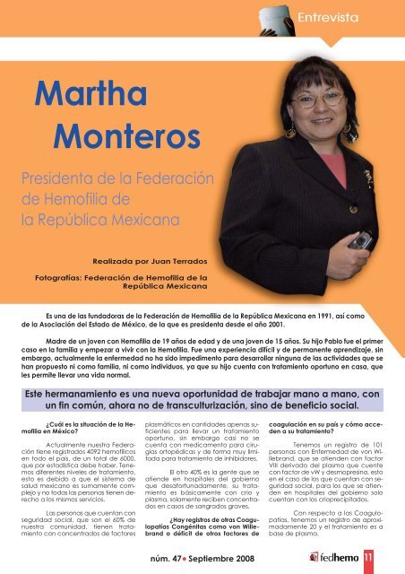 Martha Monteros - Hemofilia