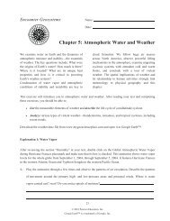 Chapter 5: Atmospheric Water and Weather