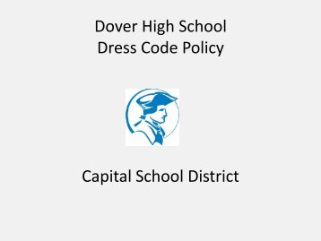 Dress Code Policy Dover High School Capital School District