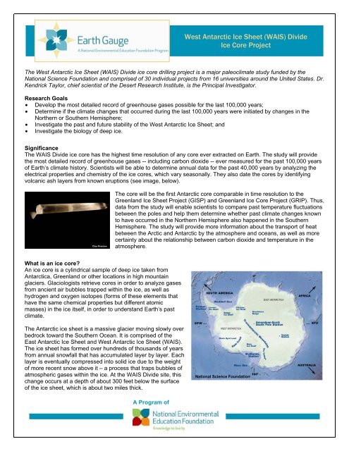 Fact Sheet Earth Gauge