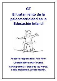 El tratamiento de la psicomotricidad en la EducaciÃ³n ... - CPR Ceuta