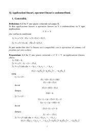 3Â§ Applicazioni lineari, operatori lineari o endomorfismi