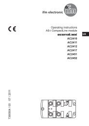 Operating instructions AS-i CompactLine module ... - Ifm electronic