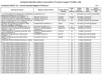 Secondo semestre - Ospedale Maggiore Policlinico