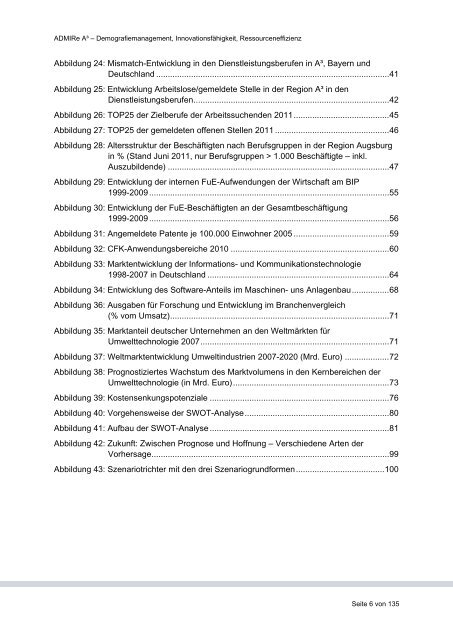 Prognosen und Szenarien der demografischen Entwicklung - Admire