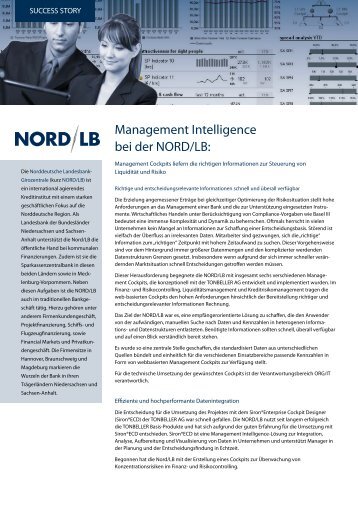 Management Intelligence bei der NorD/LB: - TONBELLER® AG