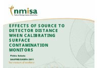 effects of source to detector distance when calibrating surface ...