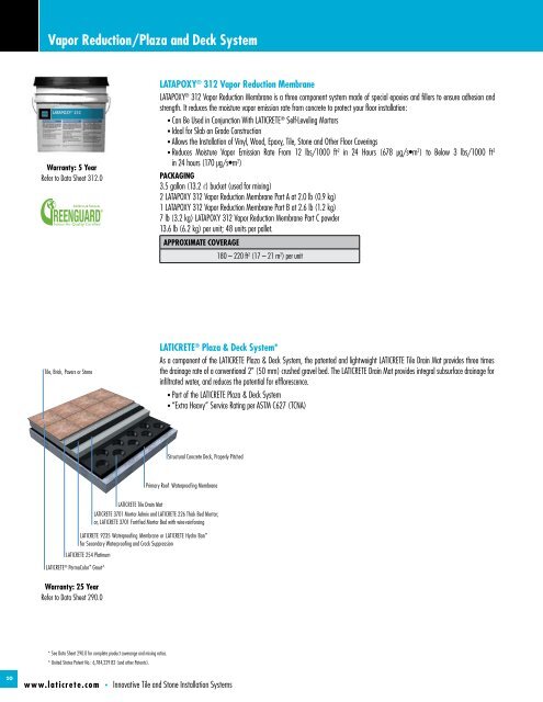 to view this brochure from Laticrete International Inc. - NFMT