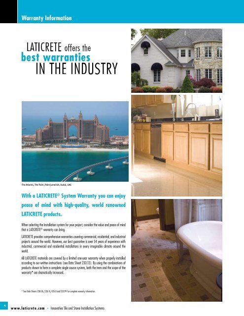 to view this brochure from Laticrete International Inc. - NFMT