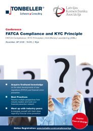 FATCA Compliance and KYC Principle - TONBELLER® AG