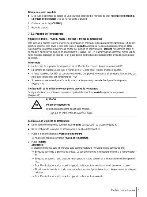 Instrucciones de manejo Analizador de humedad Excellence Plus ...