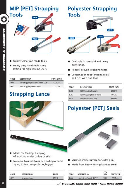 Strapping & Accessories - PowerPak Packaging Supplies