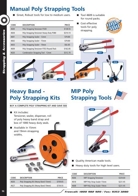 Strapping & Accessories - PowerPak Packaging Supplies