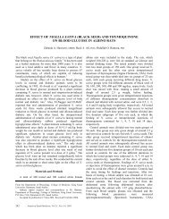 effect of nigella sativa (black seed) and thymoquinone - ResearchGate