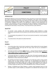 POLICY CEMETERIES - Mid Western Regional Council