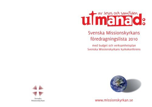 Svenska Missionskyrkans fÃ¶redragningslista 2010 med budget och ...