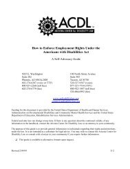 How to Enforce Employment Rights Under the Americans with ...