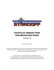 Unofficial Mission Tree And Branching Guide - Wing Commander CIC