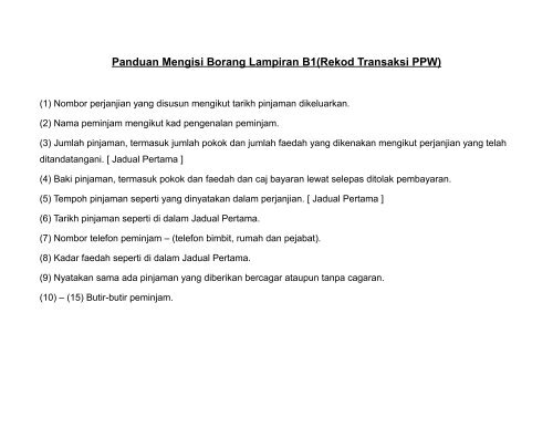 LAMPIRAN B1 PERATURAN-PERATURAN PEMBERI PINJAM ...