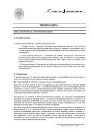 PARECER CJ 263/2011 - Ordem dos Enfermeiros