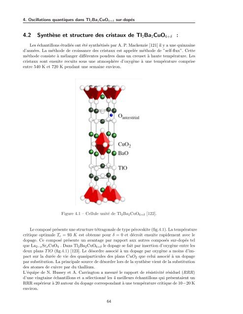 Tl2Ba2CuO6+Î´ - Laboratoire National des Champs MagnÃ©tiques ...