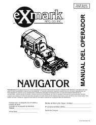 MANUAL DEL OPERADOR - Exmark