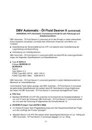 DBV Automatic - ÃƒÂ–l Fluid Dexron II (universal) - Korb Schmierstoffe