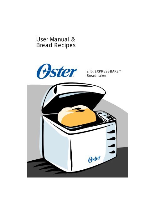 oster bread maker manual