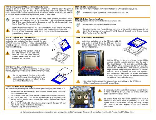 STEP 1: GENERAL INFORMATION ON PRODUCT ... - EKWB