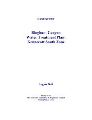 Bingham Canyon Water Treatment Plant Kennecott South Zone - ITRC