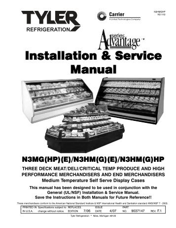 Installation & Service Manual - Hill Phoenix