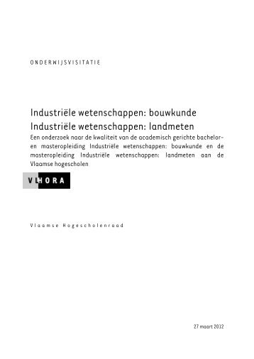 IndustriÃ«le wetenschappen: bouwkunde IndustriÃ«le ... - Vlhora