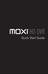 Quick Start Guide - Moxi