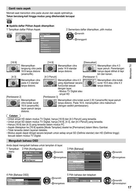 Petunjuk Pengoperasian TV LCD - KWN Indonesia