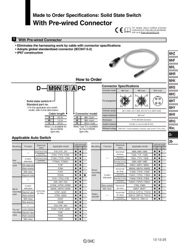 With Pre-wired Connector - SMC ETech