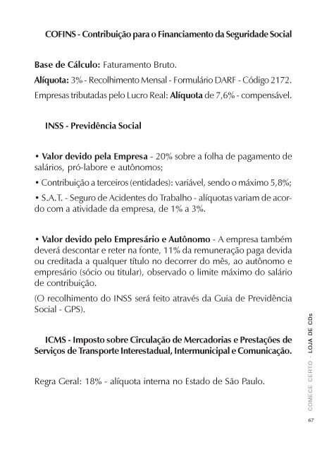 Loja de CDs - COMPLETO - Sebrae