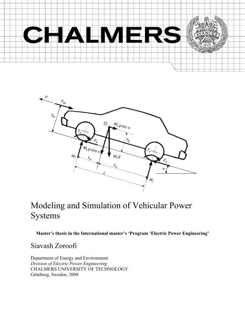 Modeling and Simulation of Vehicular Power Systems - webfiles its ...