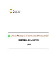 Oficina Municipal d'InformaciÃ³ al Consumidor MEMÃRIA DEL ...