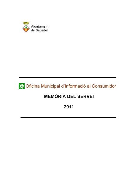 Oficina Municipal d'InformaciÃ³ al Consumidor MEMÃRIA DEL ...