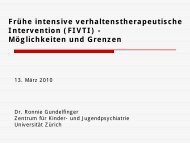 Frühe Intensive Verhaltenstherapeutische Intervention (FIVTI - VAF.ch